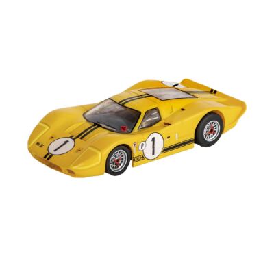 AFX Racing - Ford GT40 Mark IV #1 Sebring, Yellow, HO Scale Slot