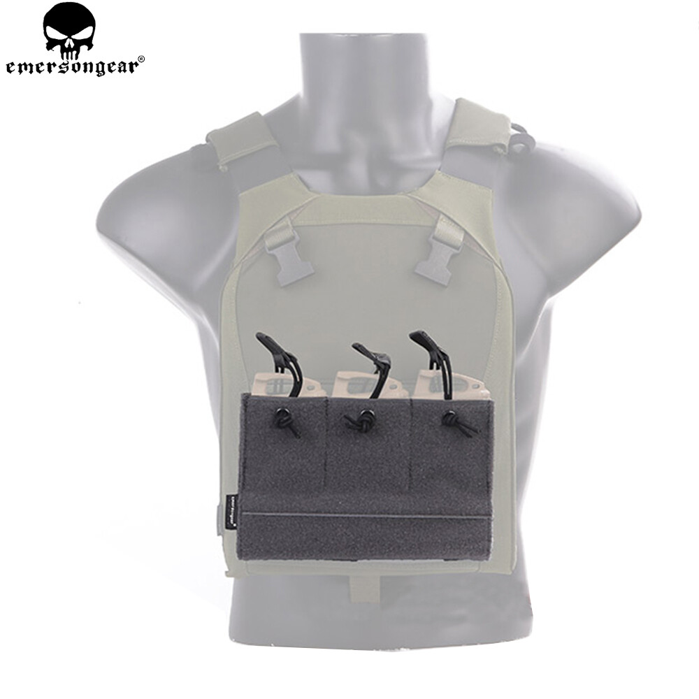 Tactical Hook & Loop Triple 5.56 Magazine Pouch for MBAV Vest-image