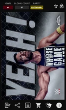 Topps WWE Slam 2025 LA Knight Chrome Persona Yeah! Legendary DIGITAL