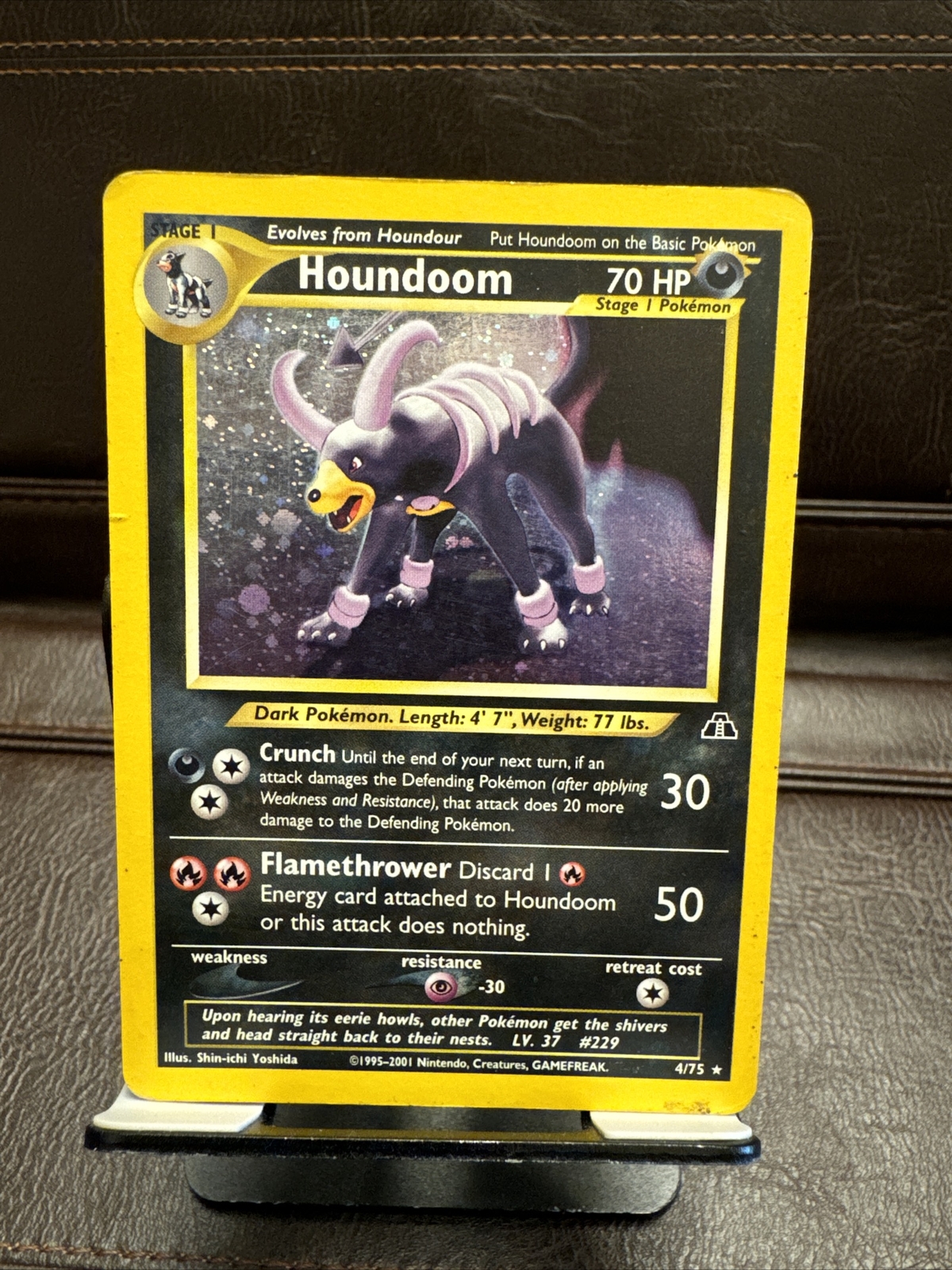 Pokémon TCG Houndoom Neo Discovery 4/75 Holo Unlimited Holo Rare