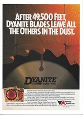 1989 Vermont American Dyanite Saw Blades Vintage Print Advertisement