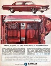 1964 Chrysler 300 Coupe Convertible Art Engineered Better Vintage Print Ad 1964 Chrysler 300 Coupe Convertible Art Engineered Better Vintage Print Ad