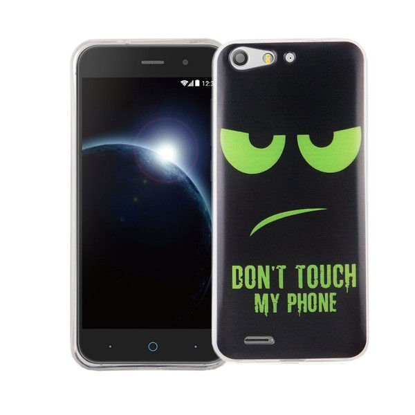 Handy HüLle FüR Zte Blade V6 Dont Touch GrüN Tasche Case Cover Motiv Tpu Bumper-image