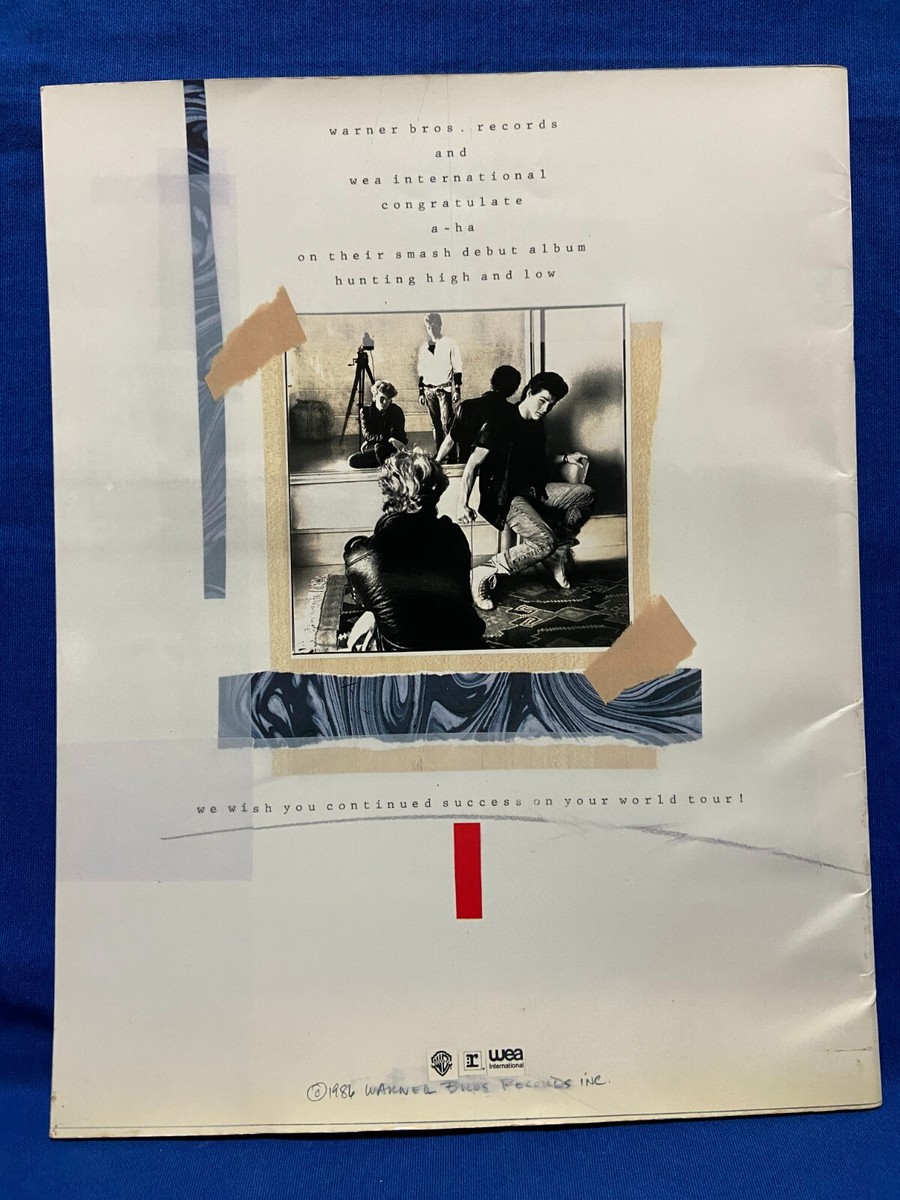 その他 a-ha  WORLD TOUR 86  87 A-ha Japan Tour 1986 Program Programme Book World 86-87 | eBay