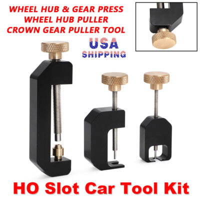 HO Slot Car Wheel Hub Gear Press Puller Tools Crown Gear Puller Tool Package US