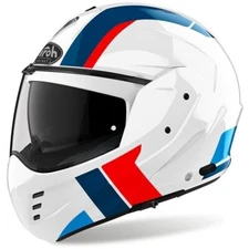 Airoh Mathisse Explorer Reversible Modular Motorcycle Helmet White Red Blue