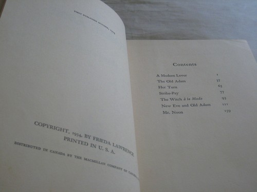 A Modern Lover D.H. LAWRENCE First US EDITION Viking Press New York 1934 DW VG/G - Picture 3 of 12