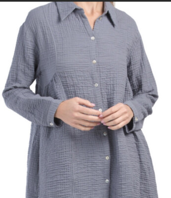 zara grey shirt dress Zara ZW Collection Denim Dress