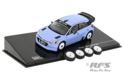 Hyundai i20 WRC Testcar Plain Body Rallye Rally Version Neuville 1:43 IXO MDCS24