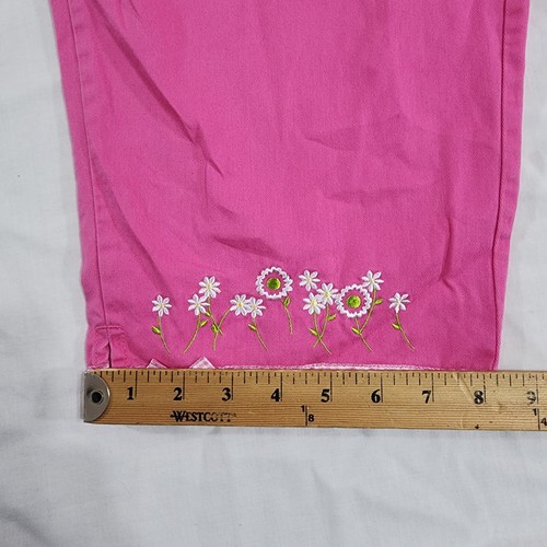Vintage New Legends Pants Girls 16 Pink Relaxed Loose Straight Size 24/ 14.5L - Picture 12 of 14