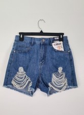Rewash Brand Women's Ripped High Rise Denim Shorts Size 3/26