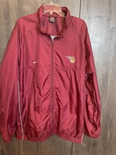 Vintage Nike Basketball Full Zip Hooded Windbreaker Adult XXL Maroon