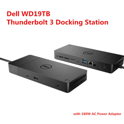 NEW Dell WD19TB Thunderbolt 3 Type-C Docking Station with 180W AC