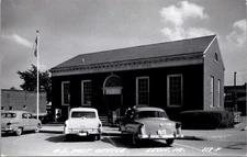 Real Photo Postcard U.S. Post Office in Leon, Iowa