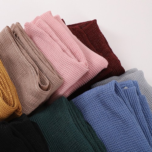 Mujeres Pañuelos Arrugados Bufanda Suave Hijabs Challes Envolturas De Cabeza - Imagen 8 de 37