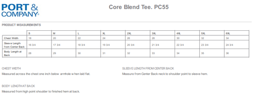 Port & Company PC55 Men's Cotton/Polyester Short Sleeve Blend Tee Top T-Shirt - Picture 2 of 23