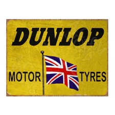 Dunlop Retro Metal Sign Plaque Poster Garage Shed Man Cave Home Bar Shop 227
