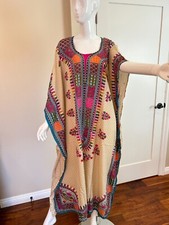 GORGEOUS VIBRANT CAFTAN KAFTAN MUMU INDIA ONE SIZE SPARKLY NEW FITS L XL 1X 2X