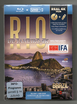 RIO DE JANEIRO Brazil Blu-Ray + 4K UHD Stick NEU OVP Brasilien IFA Dokumentation