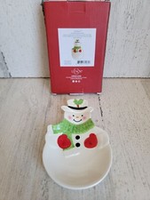 Lenox NEW snowman spoon rest holiday Xmas hom...