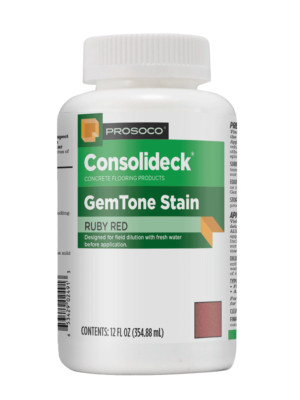 PROSOCO GemTone Stain | Translucent Color Dye for Interior Concrete Floors AMBER