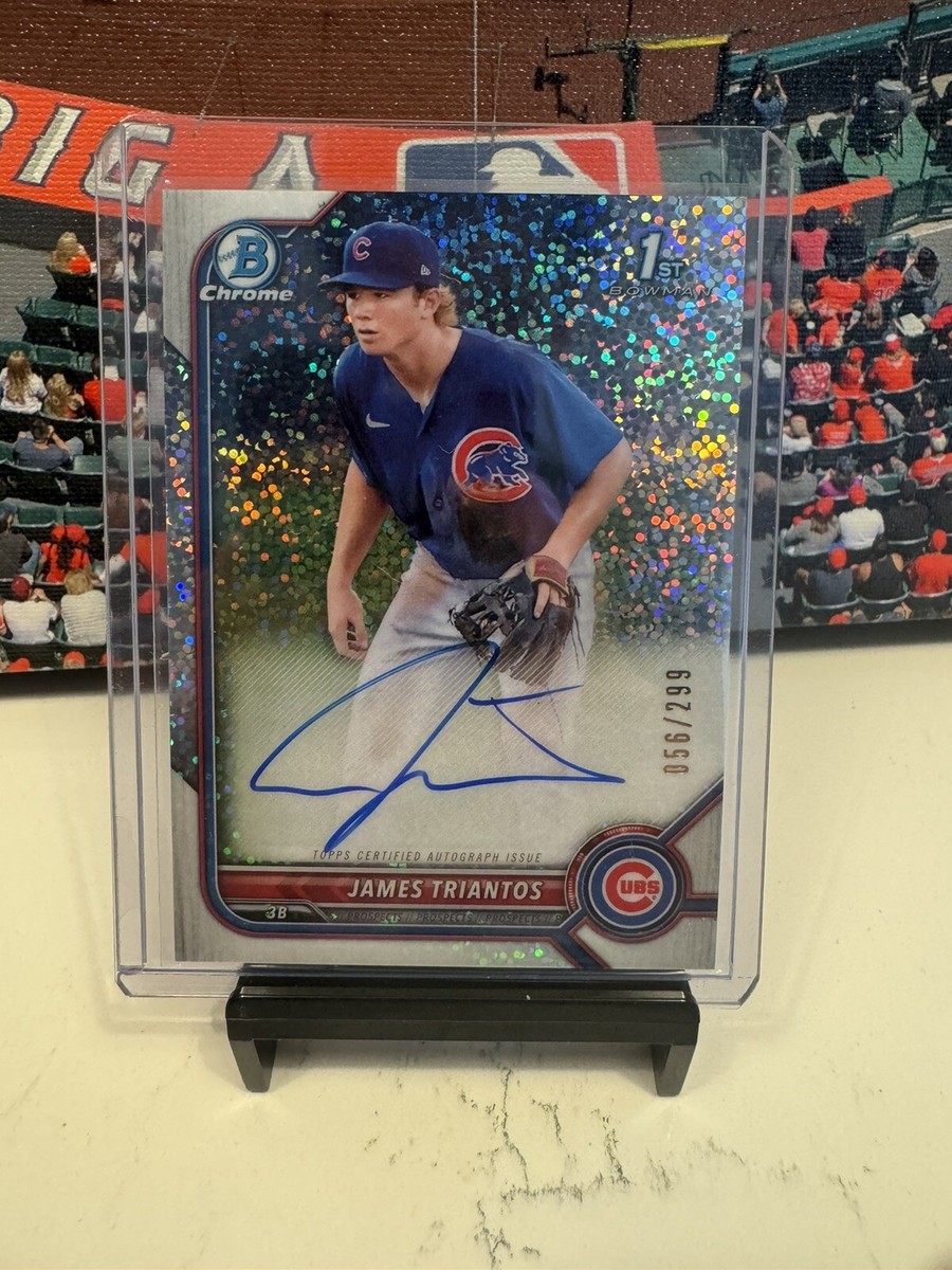 2022 James Triantos Bowman Chrome 1st Speckle Refractor AUTO 2022 James Triantos Bowman Chrome 1st Speckle Refractor AUTO