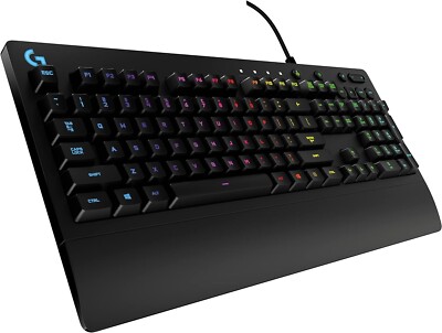 Logitech G213 Prodigy RGB Gaming Keyboard LIGHTSYNC Wired Spill-Resistant