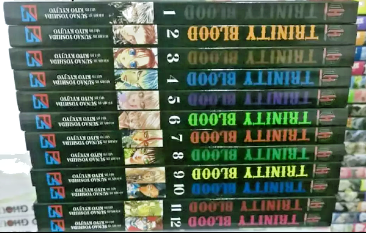 TrinityBlood小説セット Trinity Blood Manga English Volume 1-12 FULL SET By Sunao Yoshida