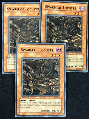 YUGIOH SWARM OF LOCUSTS PGD-022 1ST COMMON X3 (NM)