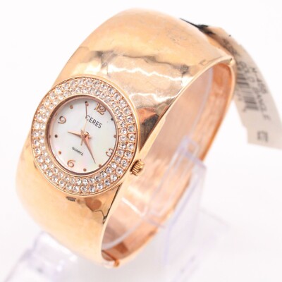 CERES Watch Womens Gold Tone Stainelss Steel Bracelet Style  display picture 3