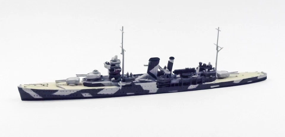 Neptun T1131 British Heavy Cruiser York Camuflado 1939 Escala 1/1250 Modelo de Barco Foto 2 de 2