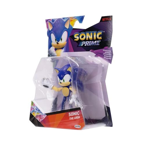 Sonic Prime 5 Inch Blue Sonic Actionfigur mit 13 Gelenkpunkten - Bild 9 von 10