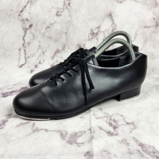 Capezio Tele Tone Black Tap Dance RN 63356 Shoes Black Size 6.5 M