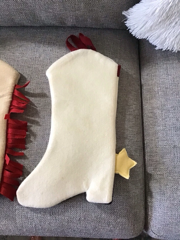 "De colección, 4 botas vaqueras occidentales, medias de Navidad, fieltro, espuma 15""" Foto 3 de 4