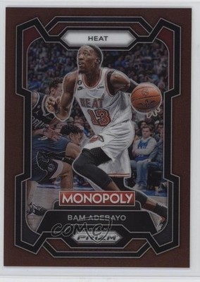 2023-24 Panini Prizm Monopoly Brown Prizm 10/249 Bam Adebayo #47 1o3q