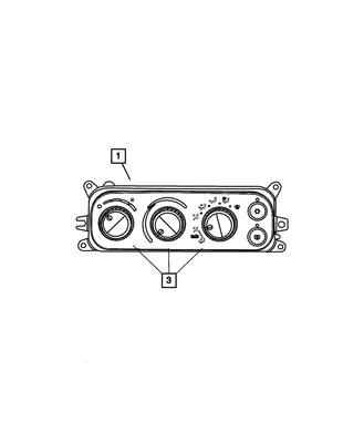 Genuine Mopar Air Conditioning Control 55056321AE