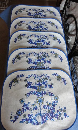 5 Figgjo Turi design LAZY LOTTE PLACEMATS Made in Norway by Almedahls RARE