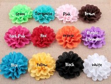 Large Mesh Lace Chiffon Flowers - 4 Inch - Fabric Flower - Wedding Lace Petal