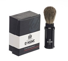 Kent Travel Black Shaving Badger Brush