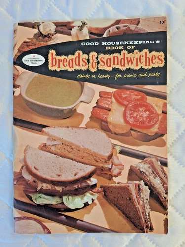 Good Housekeeping Breads and Sandwich Paperback Cookbook Book 13 Vintage 1958