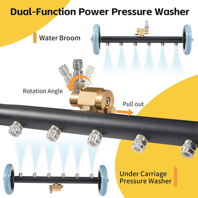 #ad Undercarriage Pressure Washer Attachment with 6 Nozzles 16quot; Water Broom for... $54.20