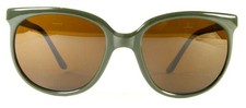 299 Vintage Vuarnet 002 Khaki green Sunglasses PX5000 Mineral Dark Brown lens
