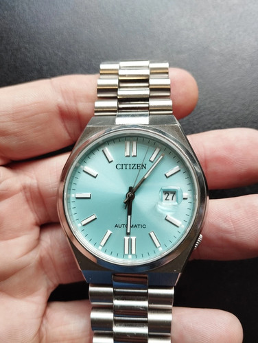 Citizen Tsuyosa 'Light Blue' 8210-S126967 Automatic Watch 40mm Boxed Preloved - Picture 4 of 11