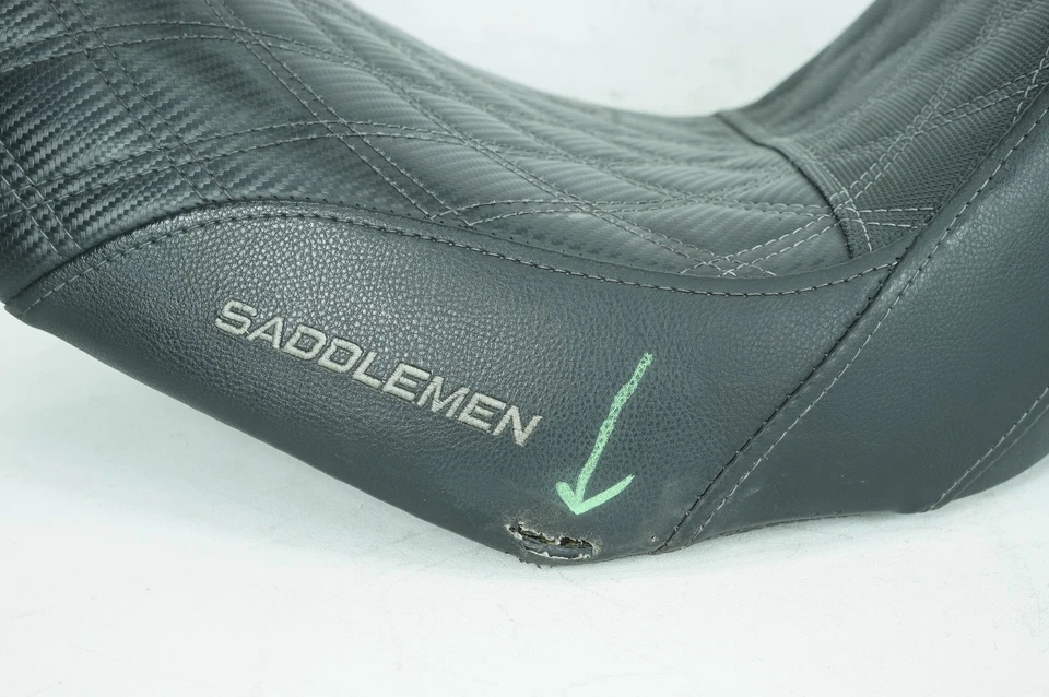 2006 Harley Dyna FXDBI Street Bob OEM Passenger Rider Driver Seat Saddle Torn - Image 4 of 4