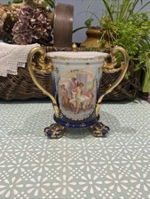 VICTORIA AUSTRIA GOLD CENTER PIECE LION FEET Three Handle