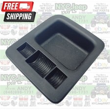 Jeep Wrangler Tj 2001-2004 Center Console Coin Tray Insert Bin Storage Dish Oem