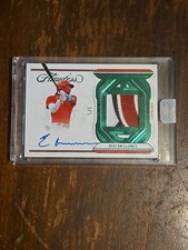 ELLY DE LA CRUZ 2023 PANINI FLAWLESS Rookie PATCH AUTO EMERALD  /5 RC