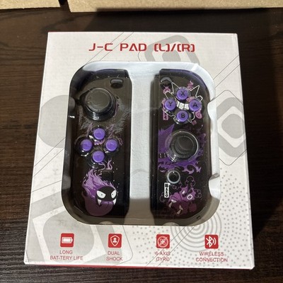 Unbranded J-C Pad For N- Swtch 1, Left And Right Joy Con-X. Purple & Black New 