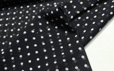 Spotted Chiffon Fabric - Elegant, Soft and Sheer for Dresses, Scarves, Decor : D