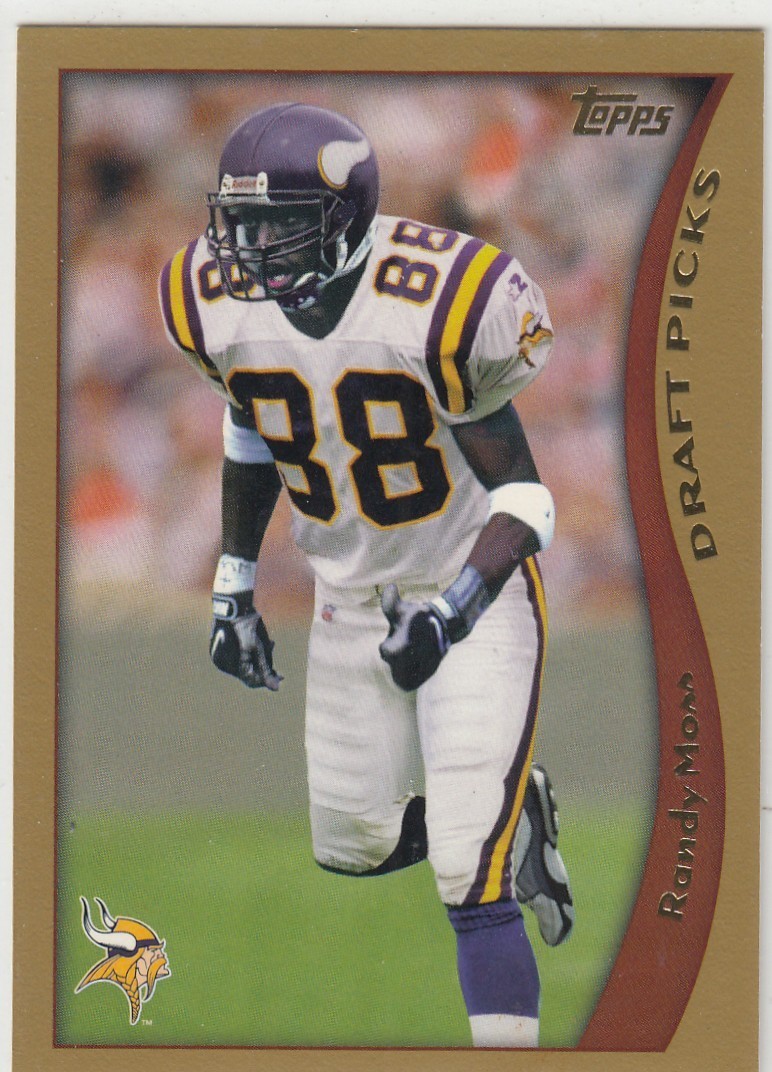Randy Moss 1998 Topps Minnesota Vikings HOF Rookie RC Card #352 NM